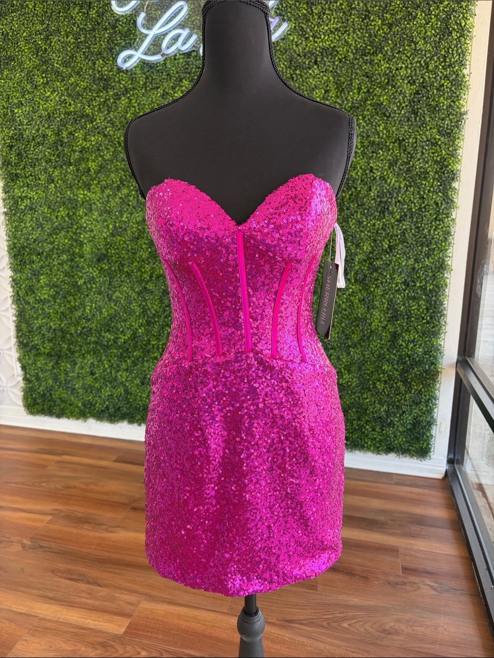 Sherri Hill 55657 Fuchsia 0